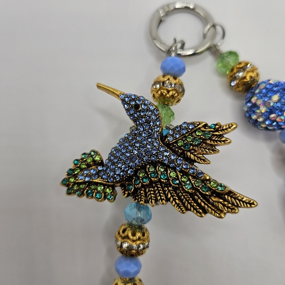 Colorful Hummingbird Keychain - Picture 3 of 3